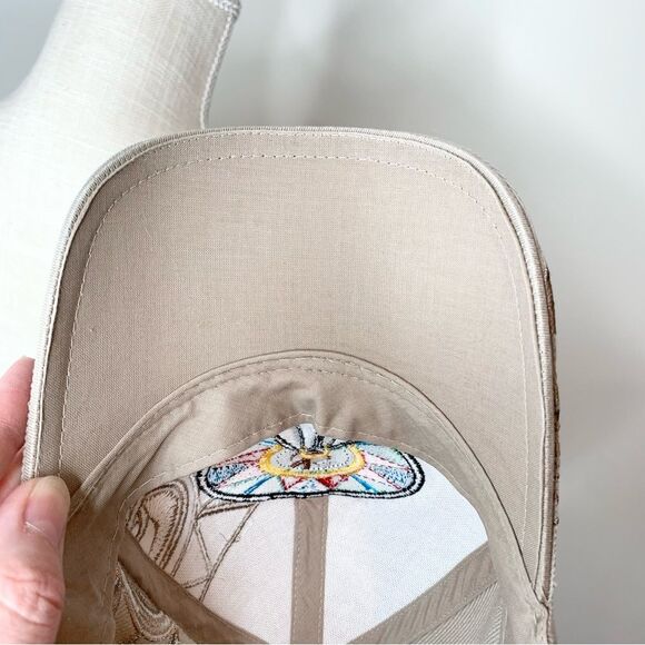 Native Pride Embroidered Dreamcather Feathers Baseball Hat Velcro Closure - Picture 10 of 10
